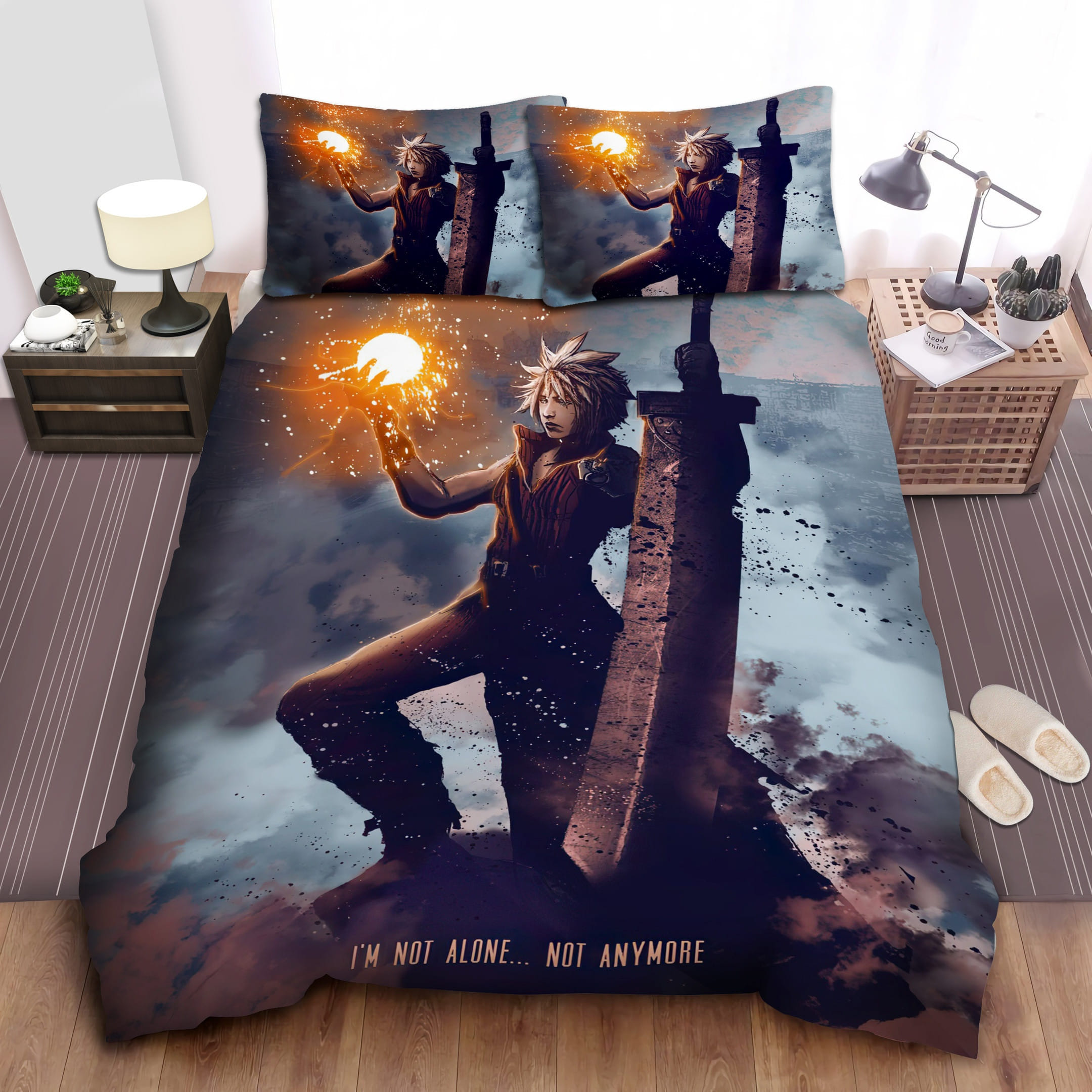 Final Fantasy Cloud Bedding Sets Duvet Cover, Flatsheet, Pillowcases For Every Bedroom