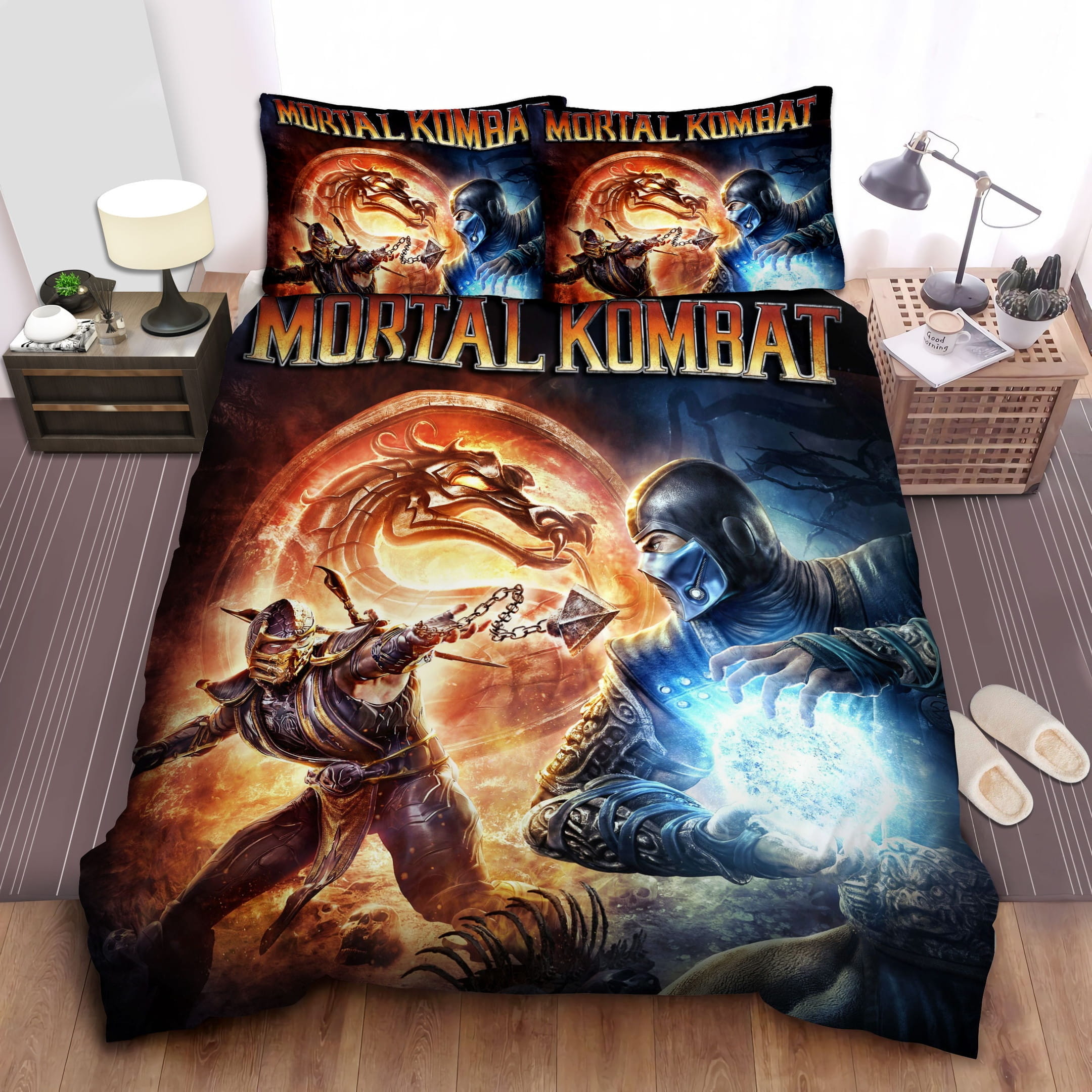 Fighting With Sub-Zero Bedding Sets, Flatsheet Gift For Wife, Husband, Besties