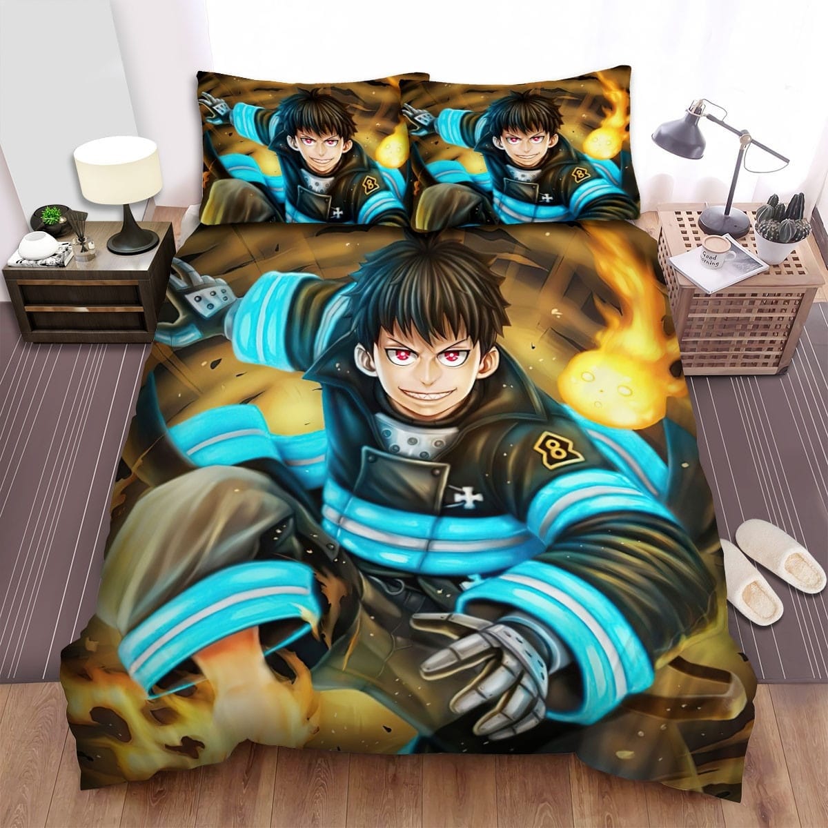 Fire Force Anime Art 7 Bedding Sets Duvet Cover, Flatsheet, Pillowcases For Every Bedroom