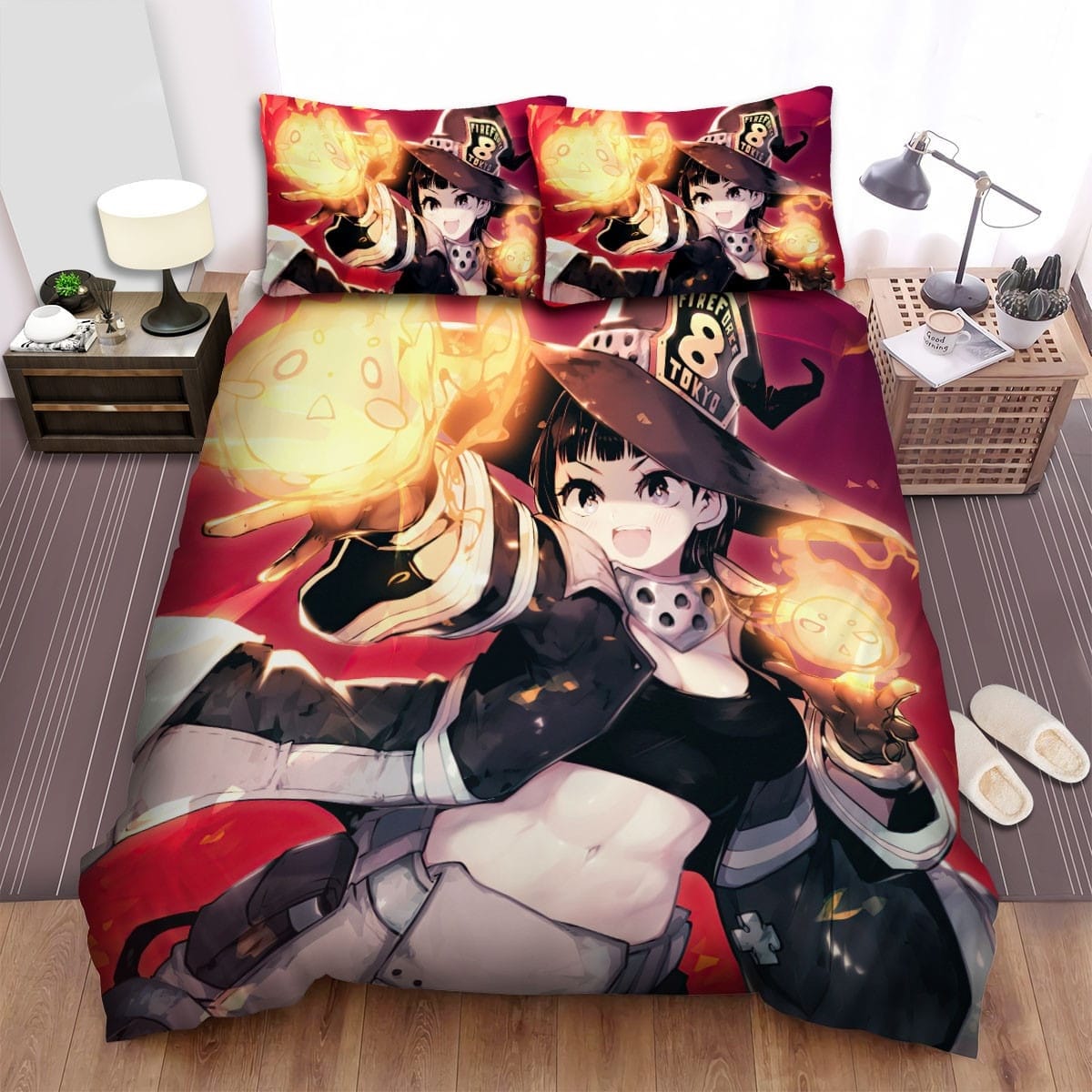Fire Force Anime Art 9 Bedding Set, Gift For Christmas, Birthday, Thanksgiving