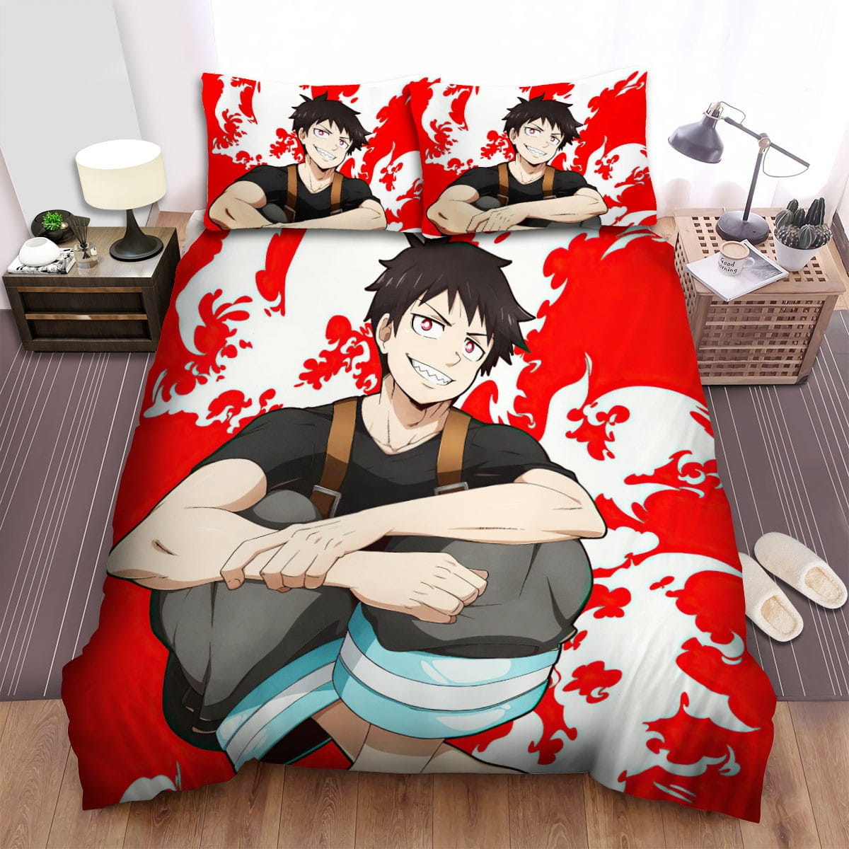 Fire Force Anime Art 8 Bedding Sets Duvet Cover, Flatsheet, Pillowcases Perfect Gift For Fans