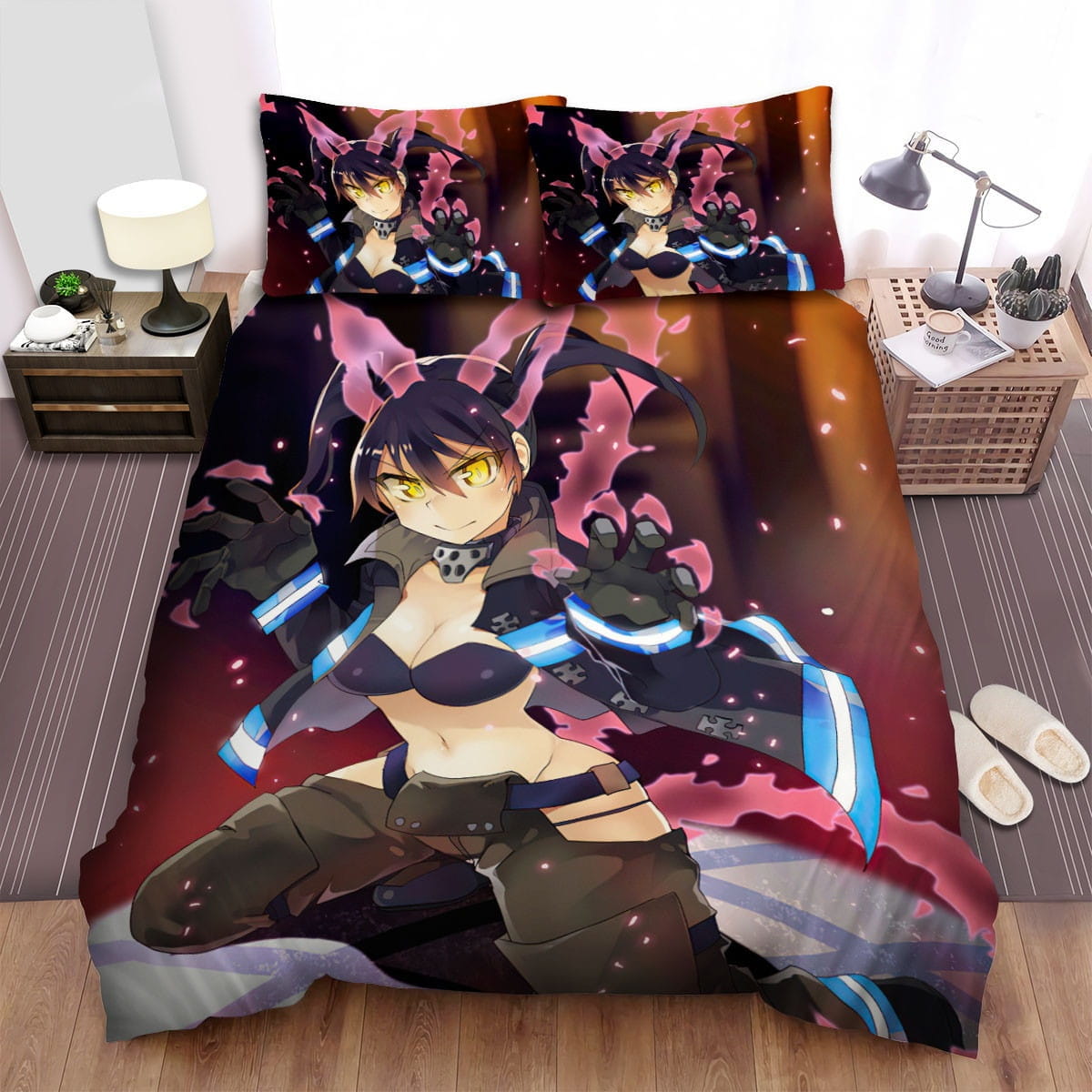 Fire Force Anime Art 10 Bedding Sets, Flatsheet Gift For Christmas, Thanksgiving, Halloween