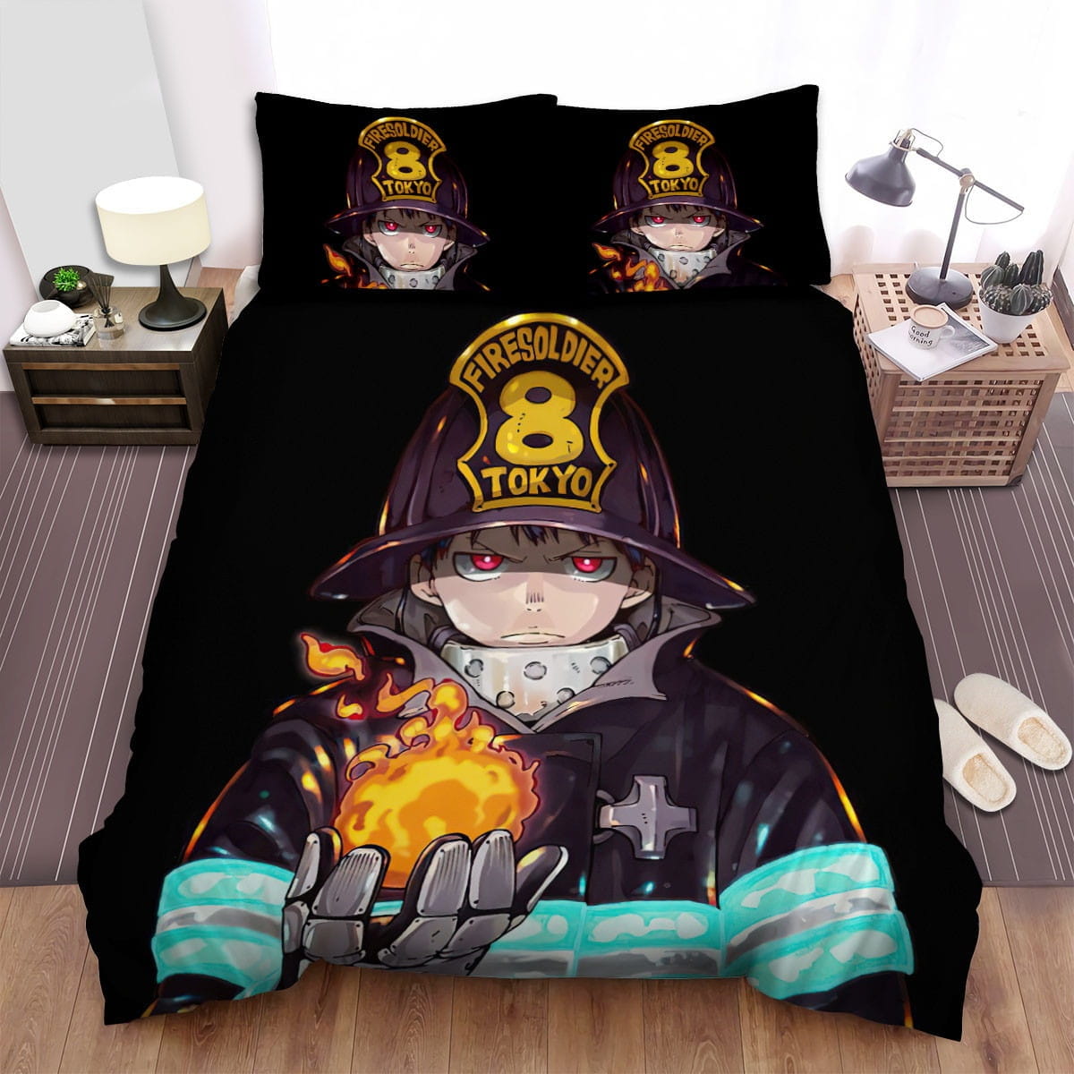Fire Force Anime Art 22 Bedding Sets Duvet Cover, Flatsheet, Pillowcases For Every Bedroom
