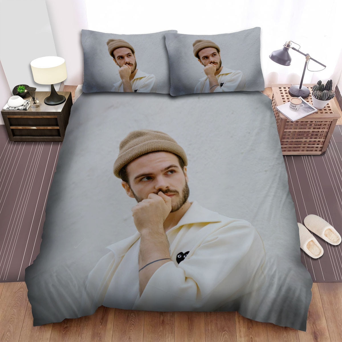 Fkj Posing Bedding Sets, Flatsheet Gift For Christmas, Thanksgiving, Halloween