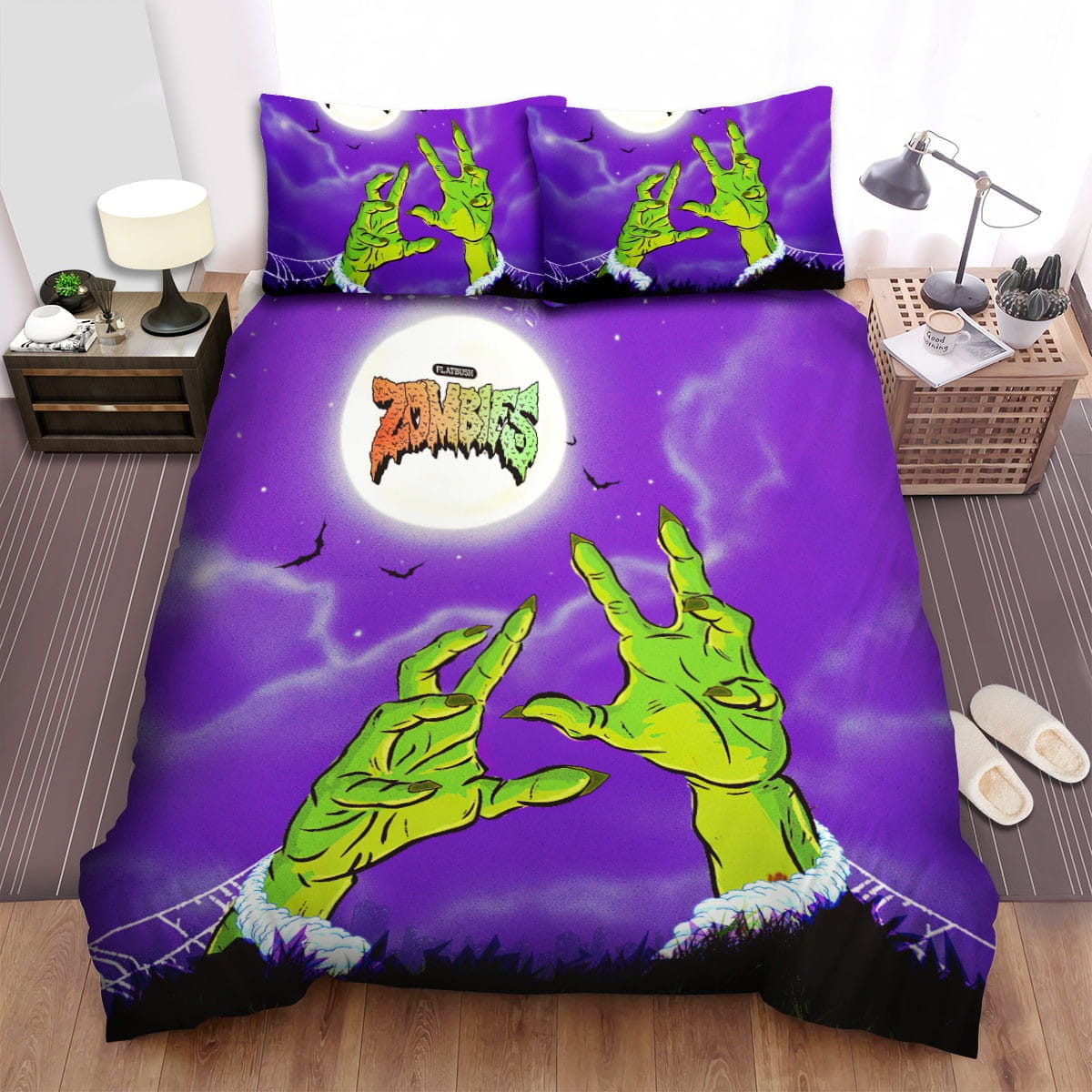 Flatbush Zombies Hands Bedding Sets, Flatsheet Gift For Wife, Husband, Besties