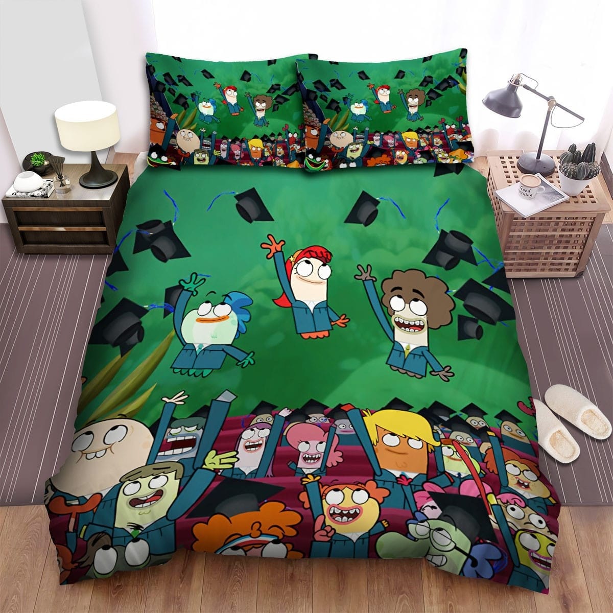 Fish Hooks Season 3 Bedding Set, Gift For Christmas, Birthday, Thanksgiving