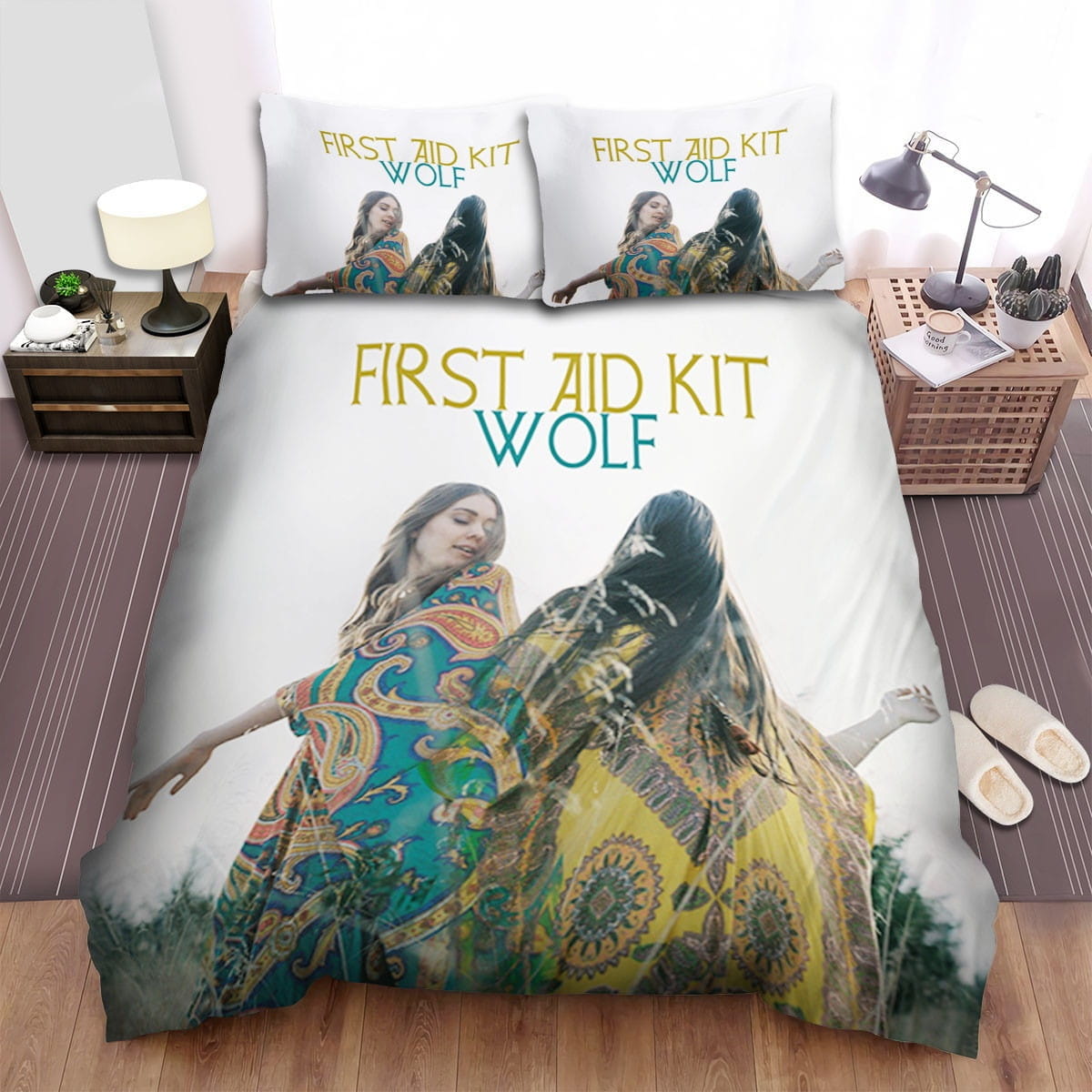First Aid Kit Wolf Bedding Sets, Flatsheet Gift For Wife, Husband, Besties