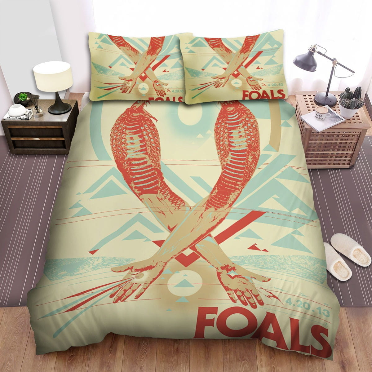 Foals Bedding Set, Gift For Christmas, Birthday, Thanksgiving