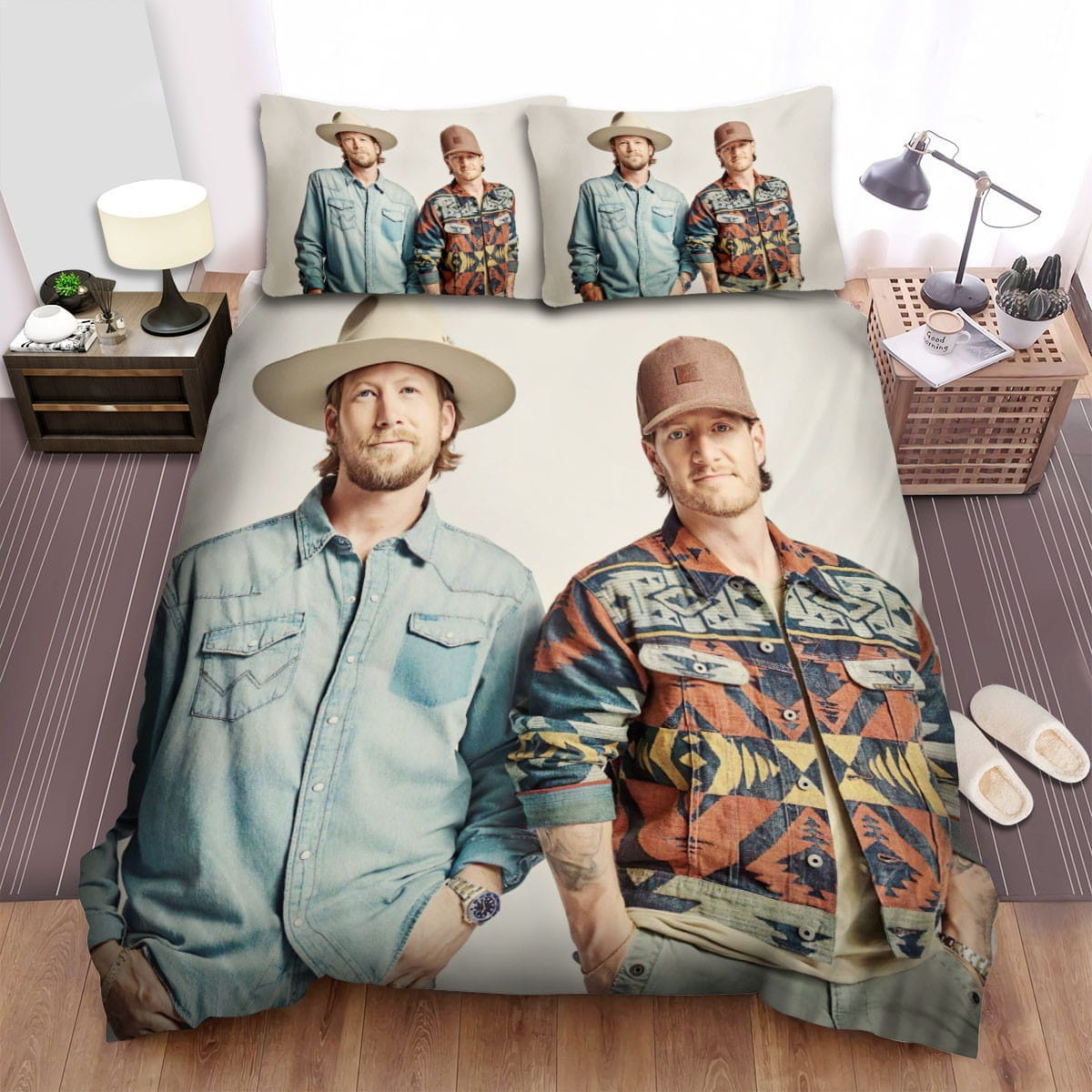 Florida Georgia Line Bedding Set, Gift For Christmas, Birthday, Thanksgiving