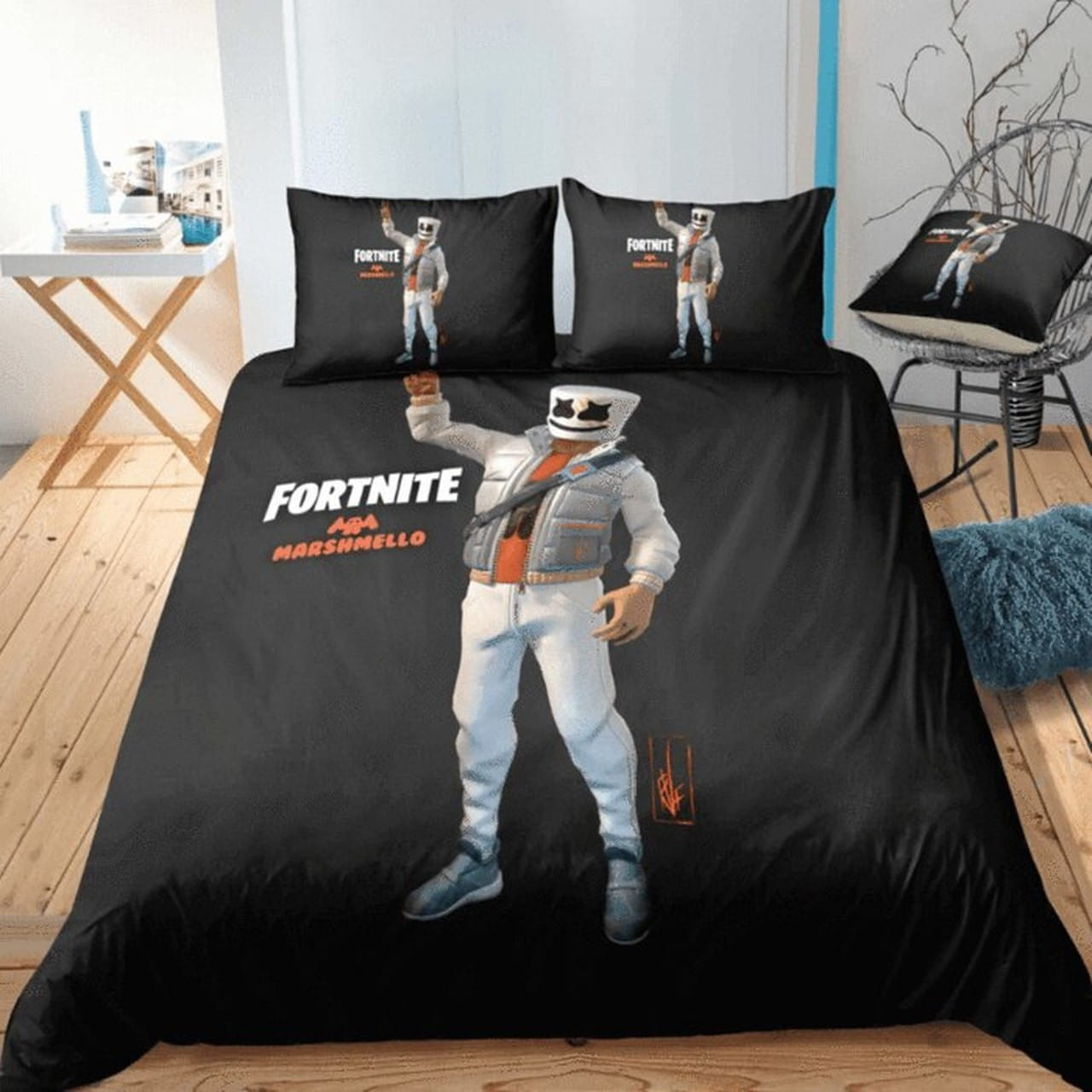 Fortnite Marshmello Bedding Sets Duvet Cover, Flatsheet, Pillowcases For Every Bedroom