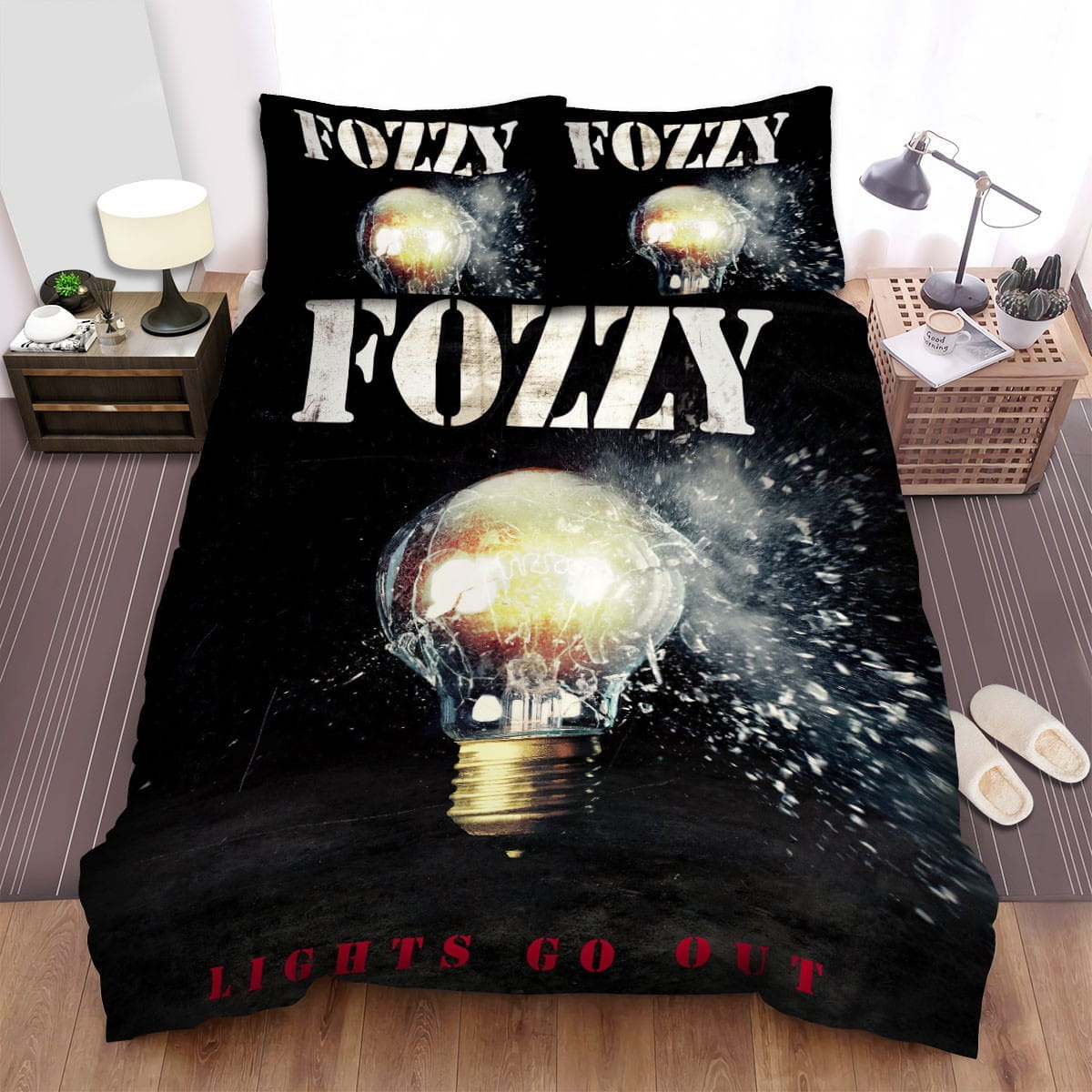 Fozzy Music Lights Go Out Decorative Bedding Sets with Duvet Cover, Flatsheet, Pillowcases