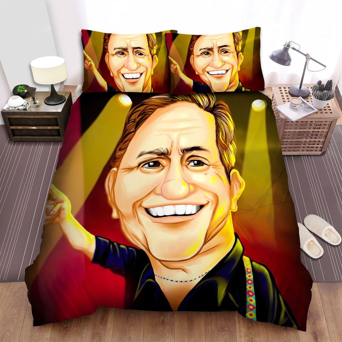 Franco De Vita With Guitar Bedding Sets Duvet Cover, Flatsheet, Pillowcases Perfect Gift For Fans
