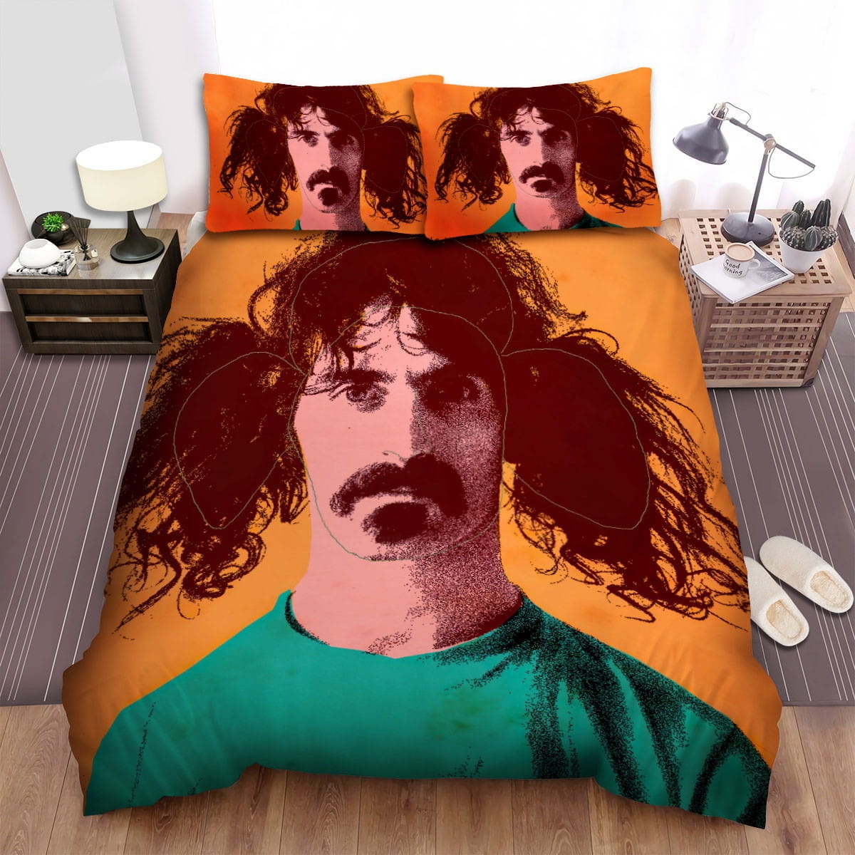 Frank Zappa Tied Hair Bedding Sets Duvet Cover, Flatsheet, Pillowcases For Every Bedroom