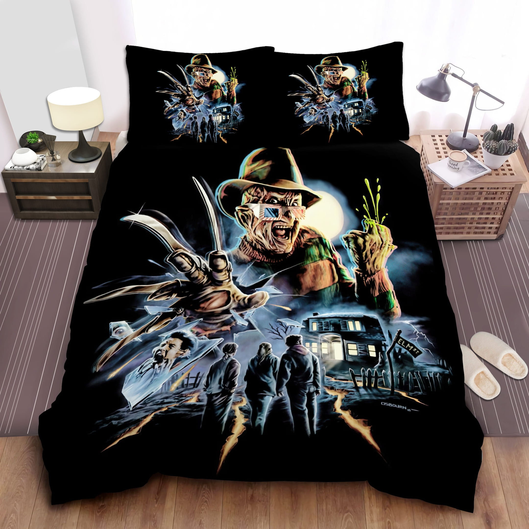 Freddy Krueger Bedding Sets, Flatsheet Gift For Christmas, Thanksgiving, Halloween