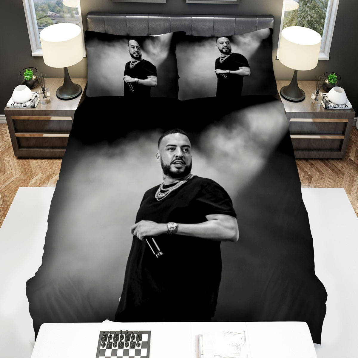 French Montana Decorative Bedding Sets with Duvet Cover, Flatsheet, Pillowcases