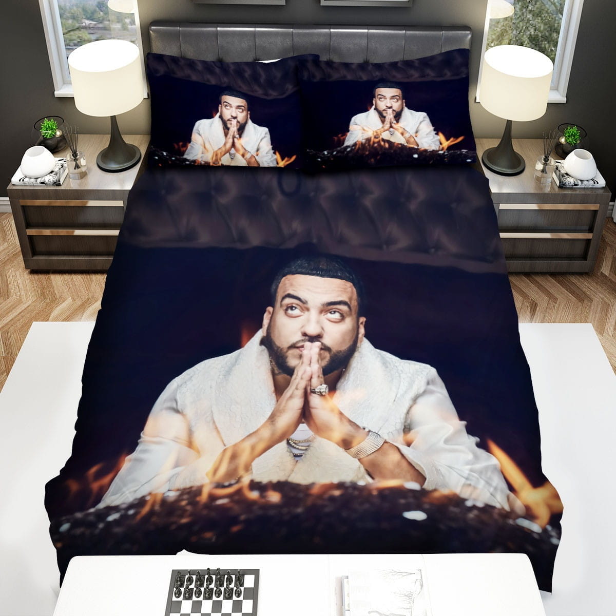 French Montana Bedding Sets, Flatsheet Gift For Wife, Husband, Besties
