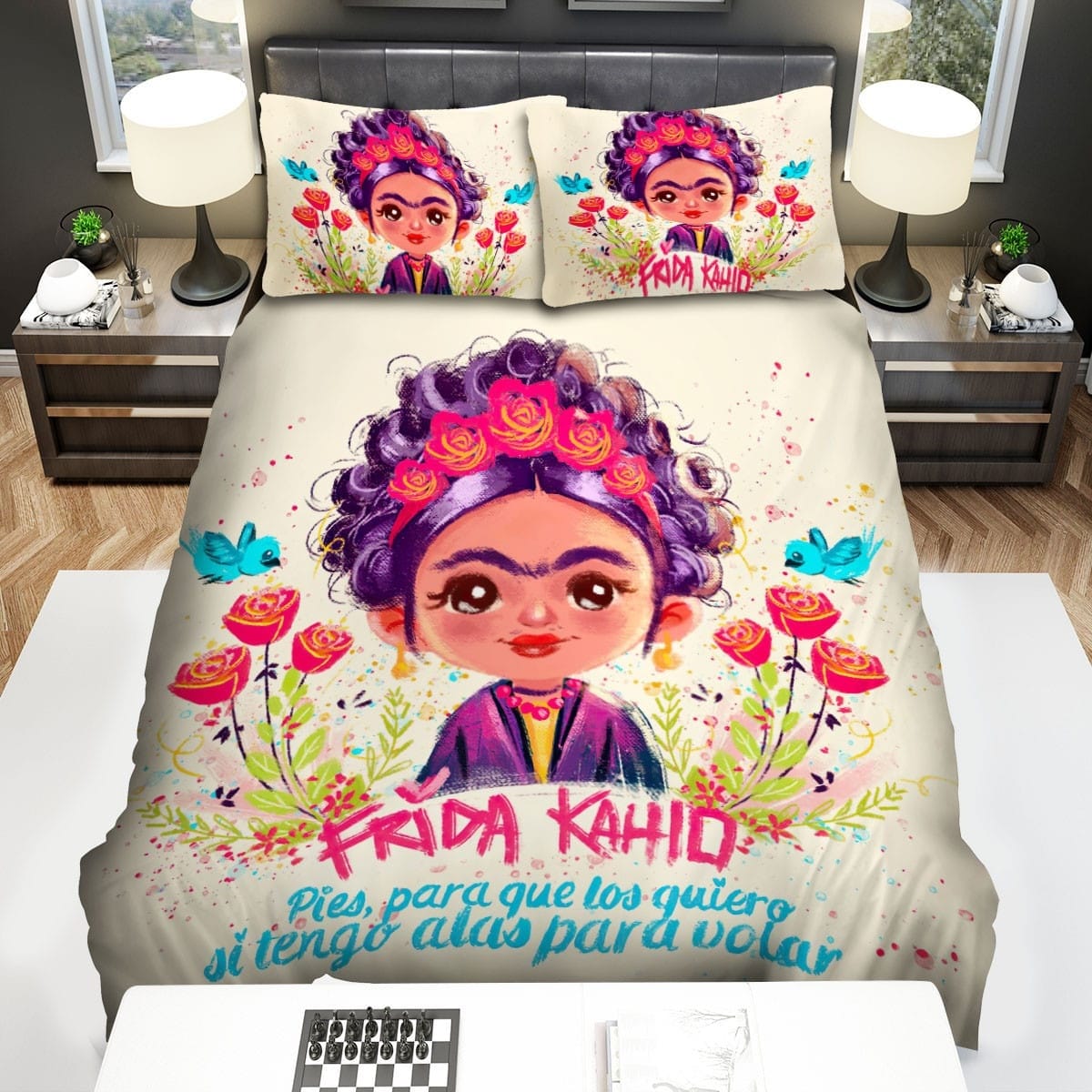 Frida Decorative Bedding Sets with Duvet Cover, Flatsheet, Pillowcases