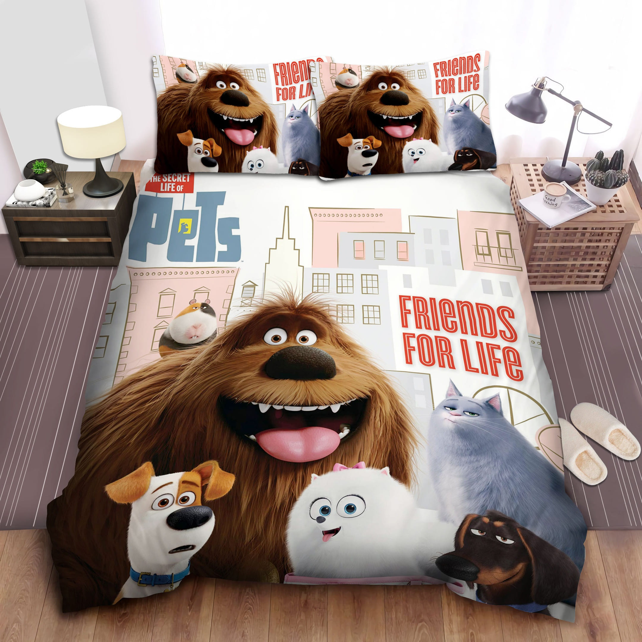 Friends For Life Bedding Sets Duvet Cover, Flatsheet, Pillowcase For Your Lover