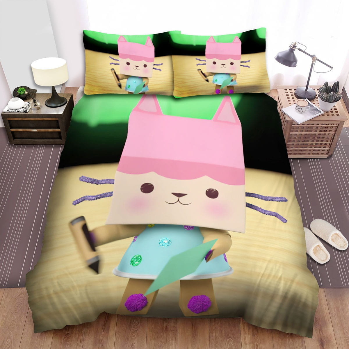 Gabbys Dollhouse Cakey Bedding Sets Duvet Cover, Flatsheet, Pillowcase For Your Lover