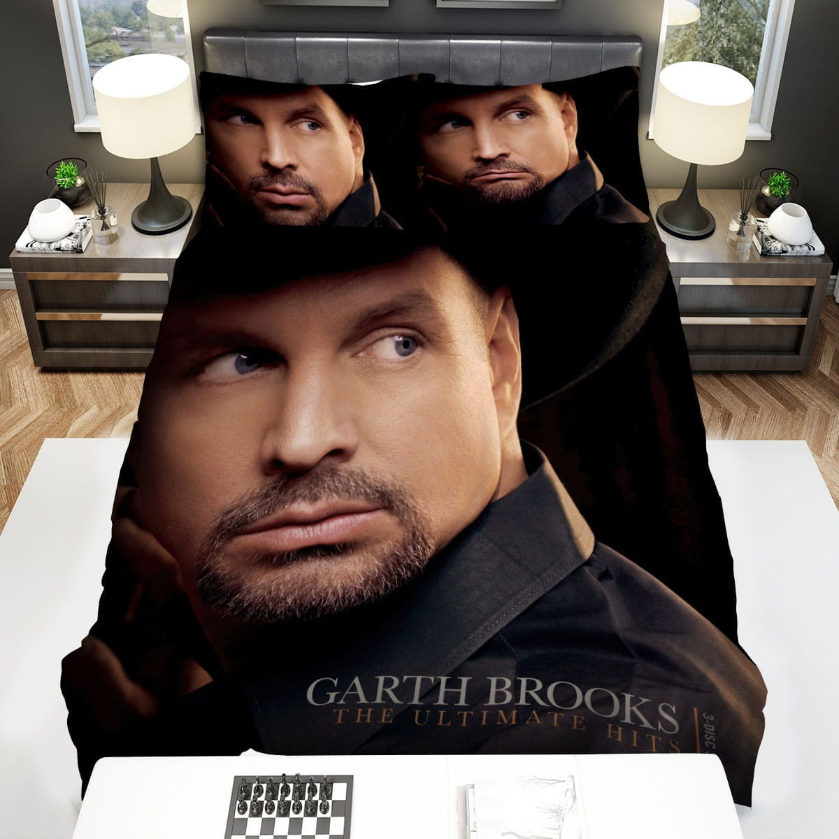 Garth Brooks Decorative Bedding Sets with Duvet Cover, Flatsheet, Pillowcases