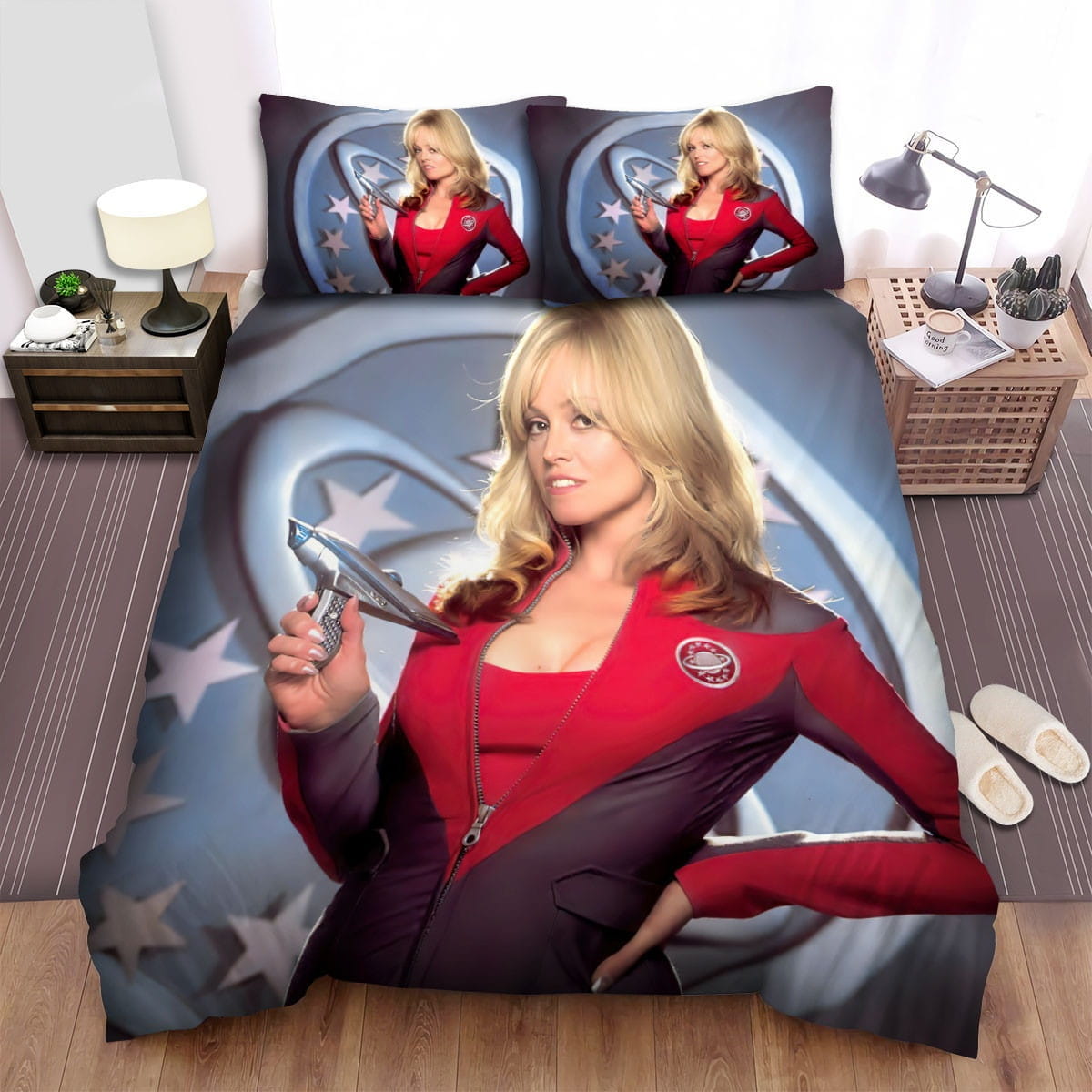 Galaxy Quest Sexy Woman Bedding Sets, Flatsheet Gift For Wife, Husband, Besties