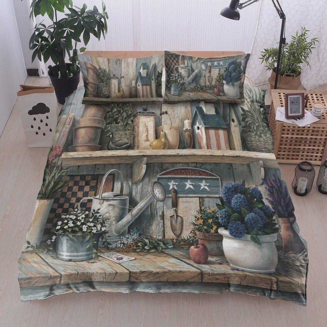Gardening Bedding Sets Duvet Cover, Flatsheet, Pillowcase For Your Lover