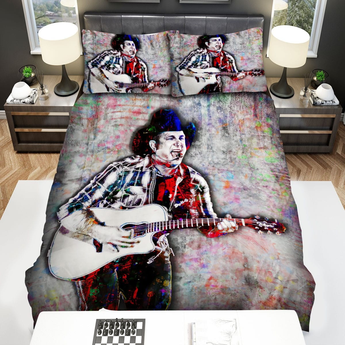 Garth Brooks Bedding Sets Duvet Cover, Flatsheet, Pillowcases Perfect Gift For Fans