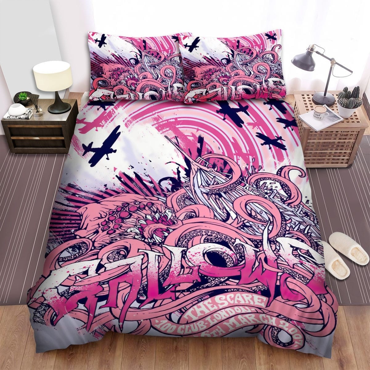 Gallows Band The Scare Decorative Bedding Sets with Duvet Cover, Flatsheet, Pillowcases