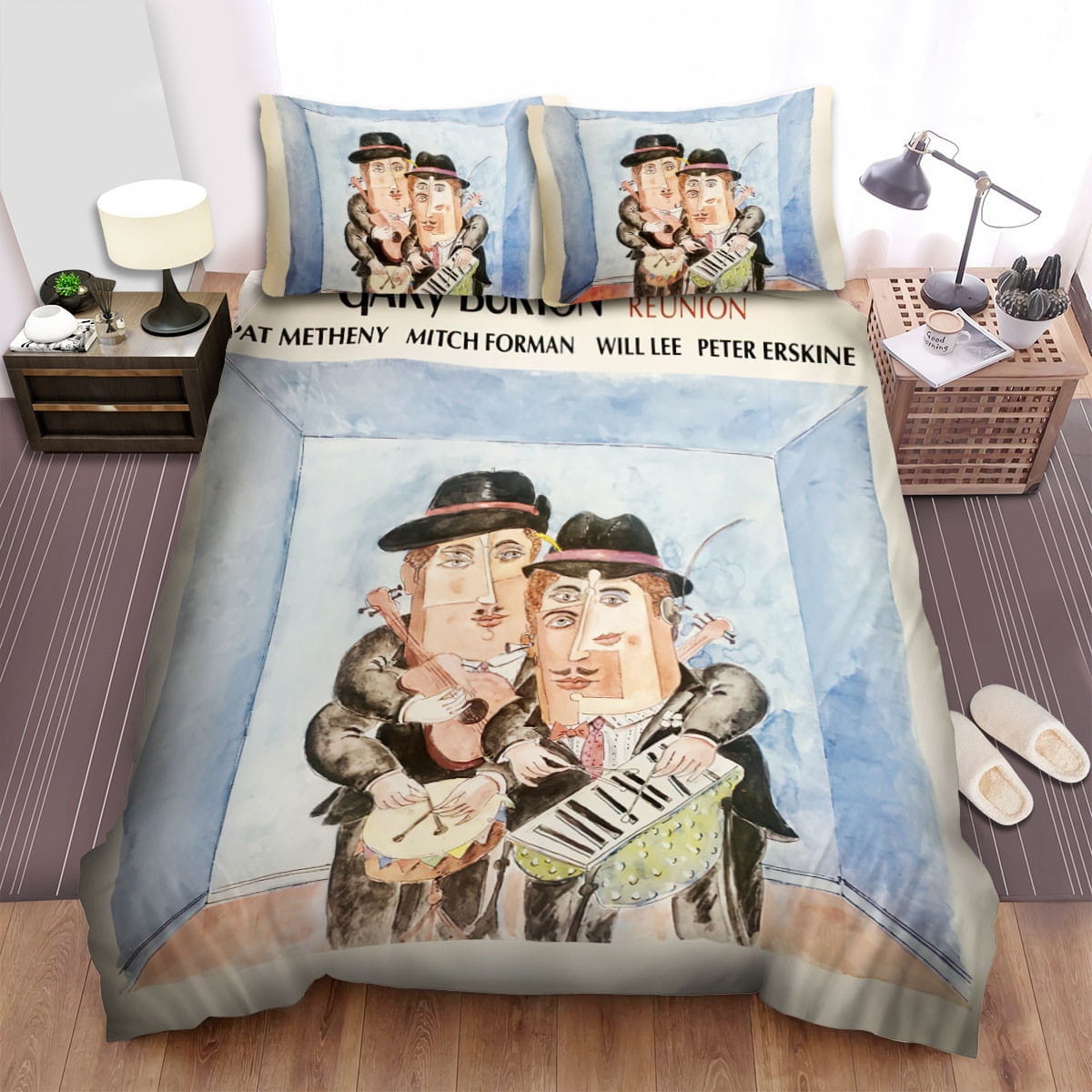 Gary Burton Reunion Bedding Sets Duvet Cover, Flatsheet, Pillowcases Perfect Gift For Fans