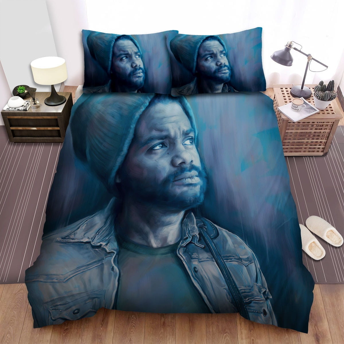 Gary Clark Jr. Pencil Bedding Sets, Flatsheet Gift For Christmas, Thanksgiving, Halloween