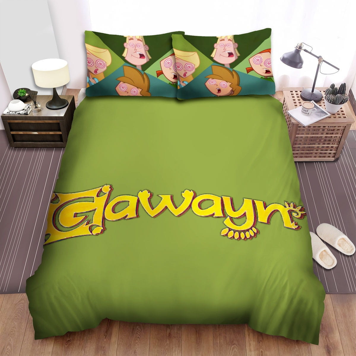 Gawayn Characters Hypnosis Decorative Bedding Sets with Duvet Cover, Flatsheet, Pillowcases