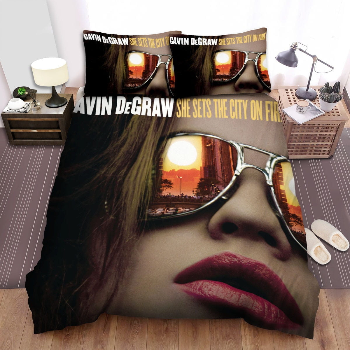 Gavin Degraw Glass Bedding Sets, Flatsheet Gift For Wife, Husband, Besties