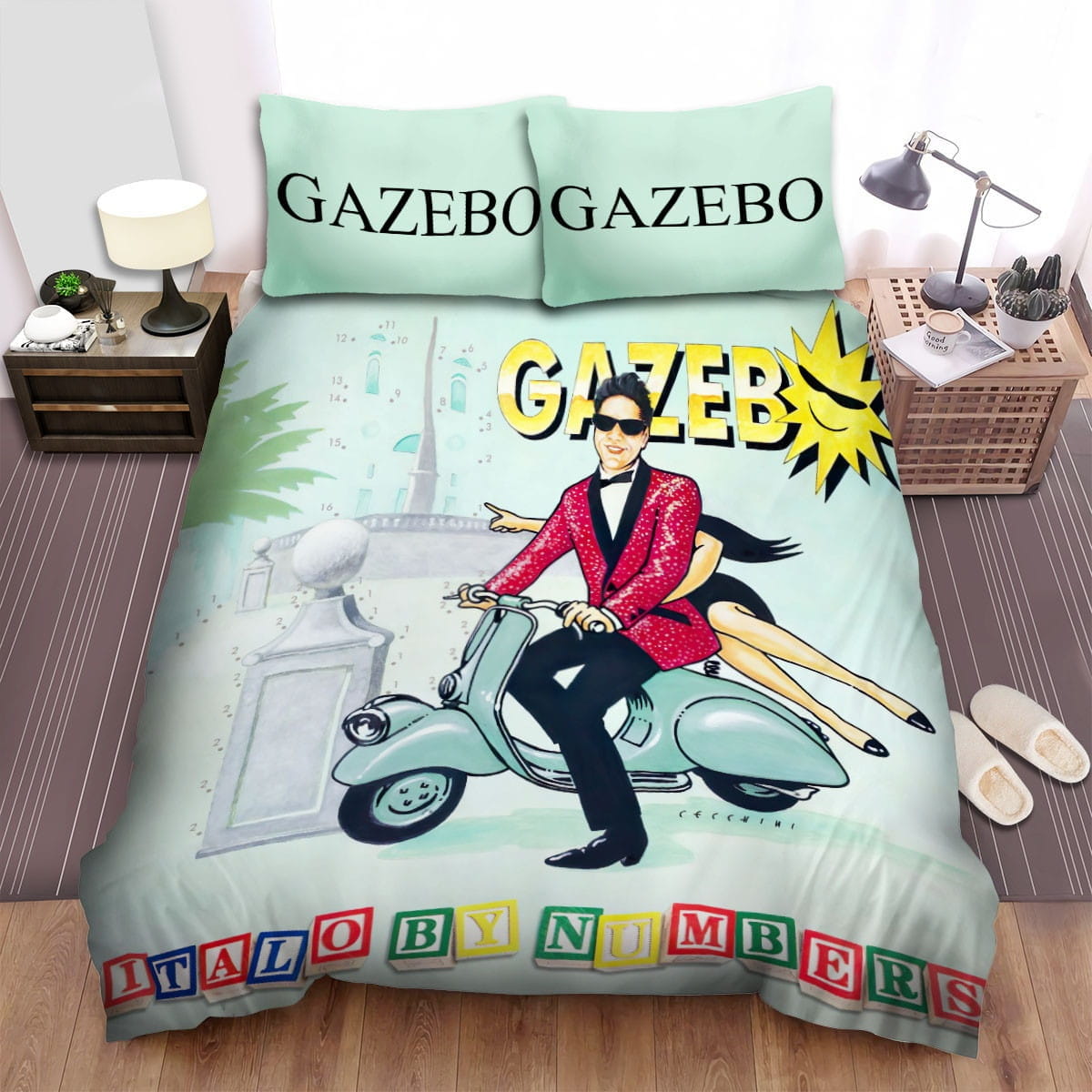 Gazebo Art Print Bedding Sets, Flatsheet Gift For Wife, Husband, Besties