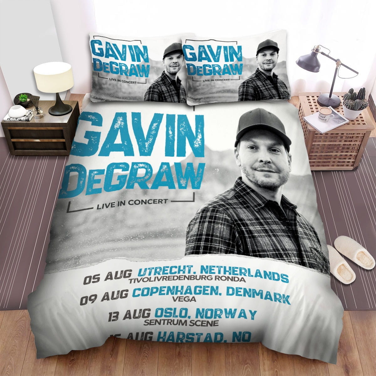 Gavin Degraw Show Bedding Sets, Flatsheet Gift For Wife, Husband, Besties