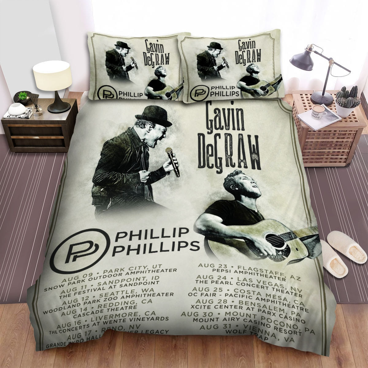 Gavin Degraw Ticket Bedding Set, Gift For Christmas, Birthday, Thanksgiving