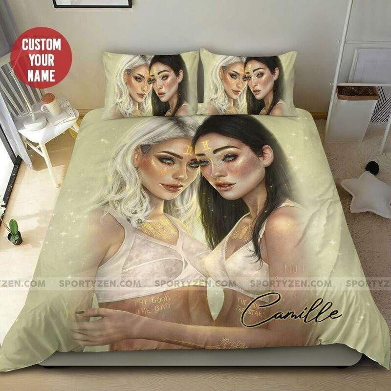 Gemini Girl Zodiac Bedding Sets Duvet Cover, Flatsheet, Pillowcases Perfect Gift For Fans