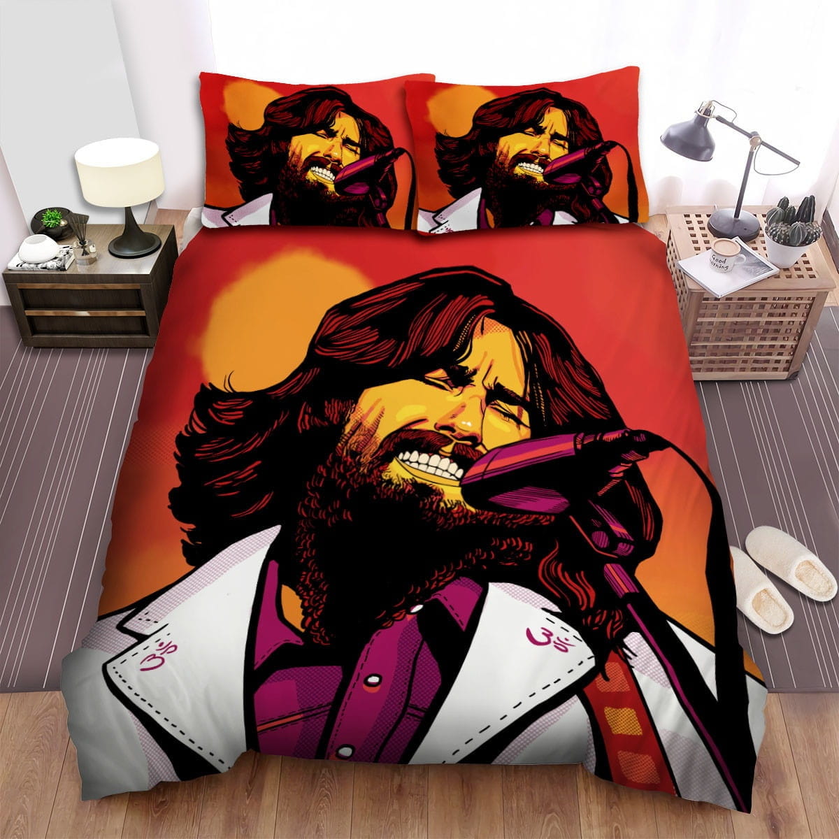 George Harrison Artwork Bedding Set, Gift For Christmas, Birthday, Thanksgiving