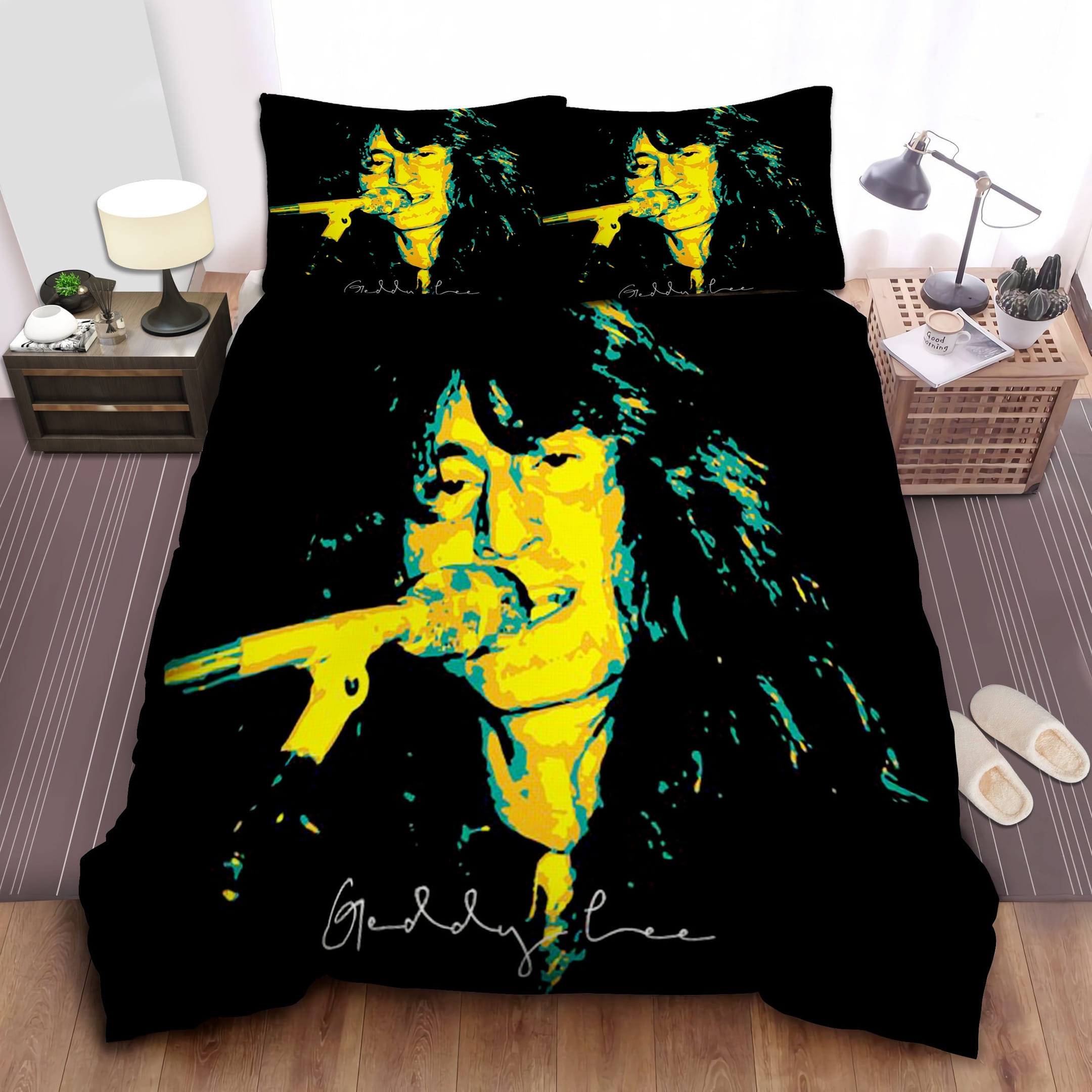 Geddy Lee Bedding Sets Duvet Cover, Flatsheet, Pillowcases Perfect Gift For Fans