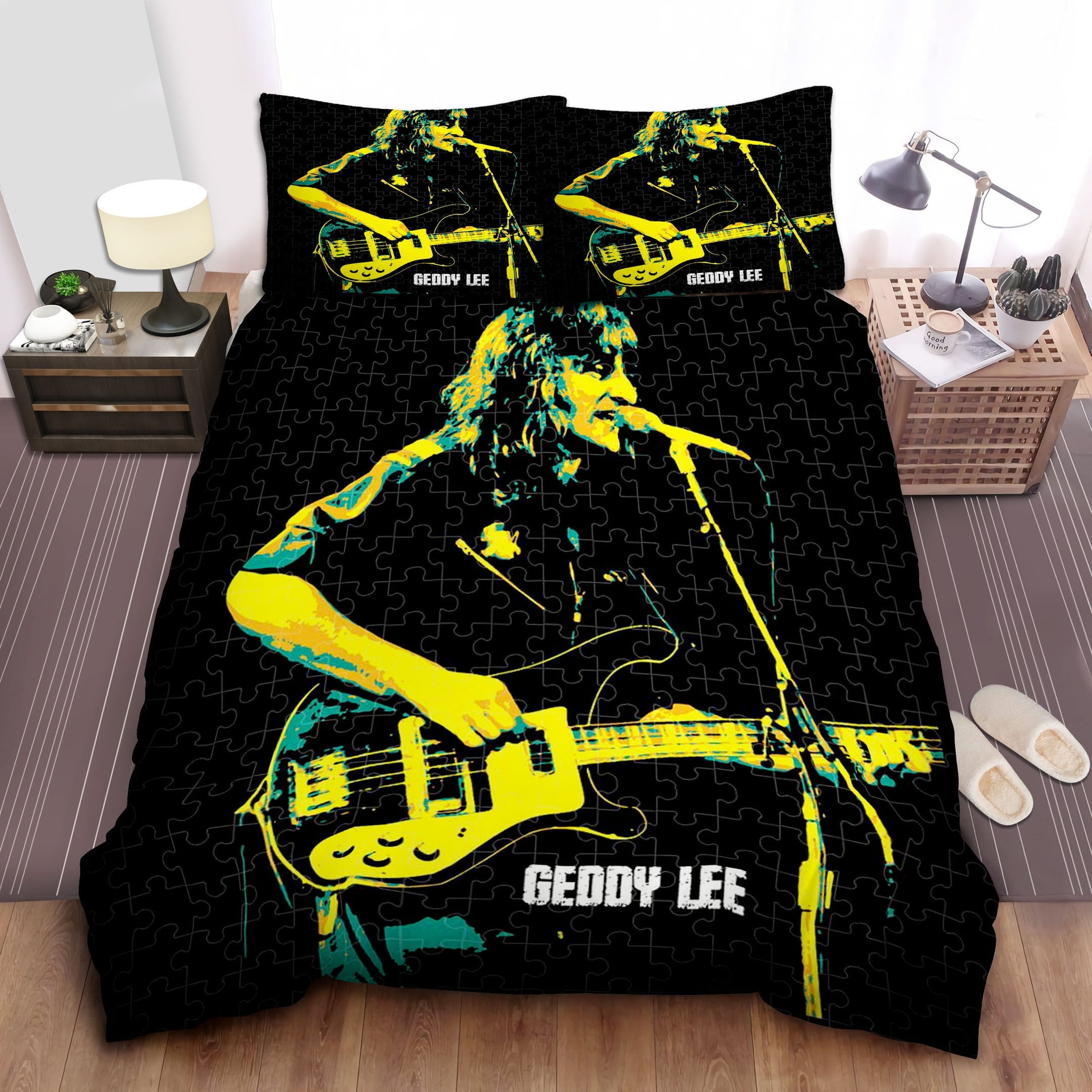 Geddy Lee Bedding Sets, Flatsheet Gift For Christmas, Thanksgiving, Halloween