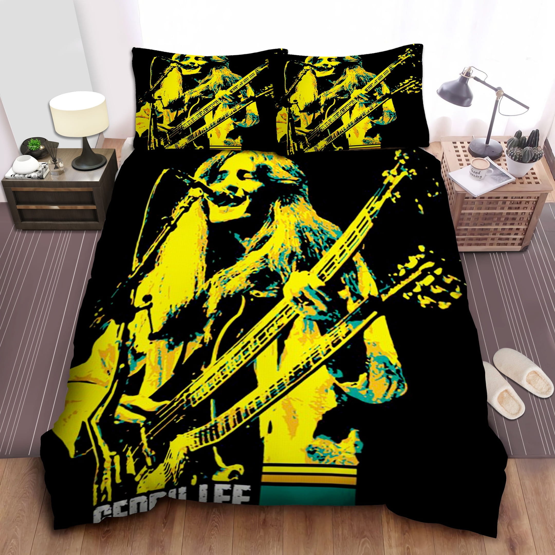 Geddy Lee Bedding Sets, Flatsheet Gift For Wife, Husband, Besties