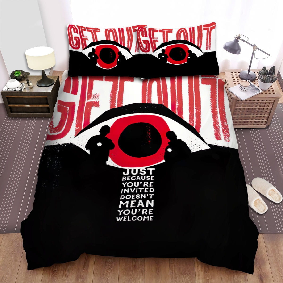 Get Out (I) Movie Art Bedding Sets Duvet Cover, Flatsheet, Pillowcases For Every Bedroom