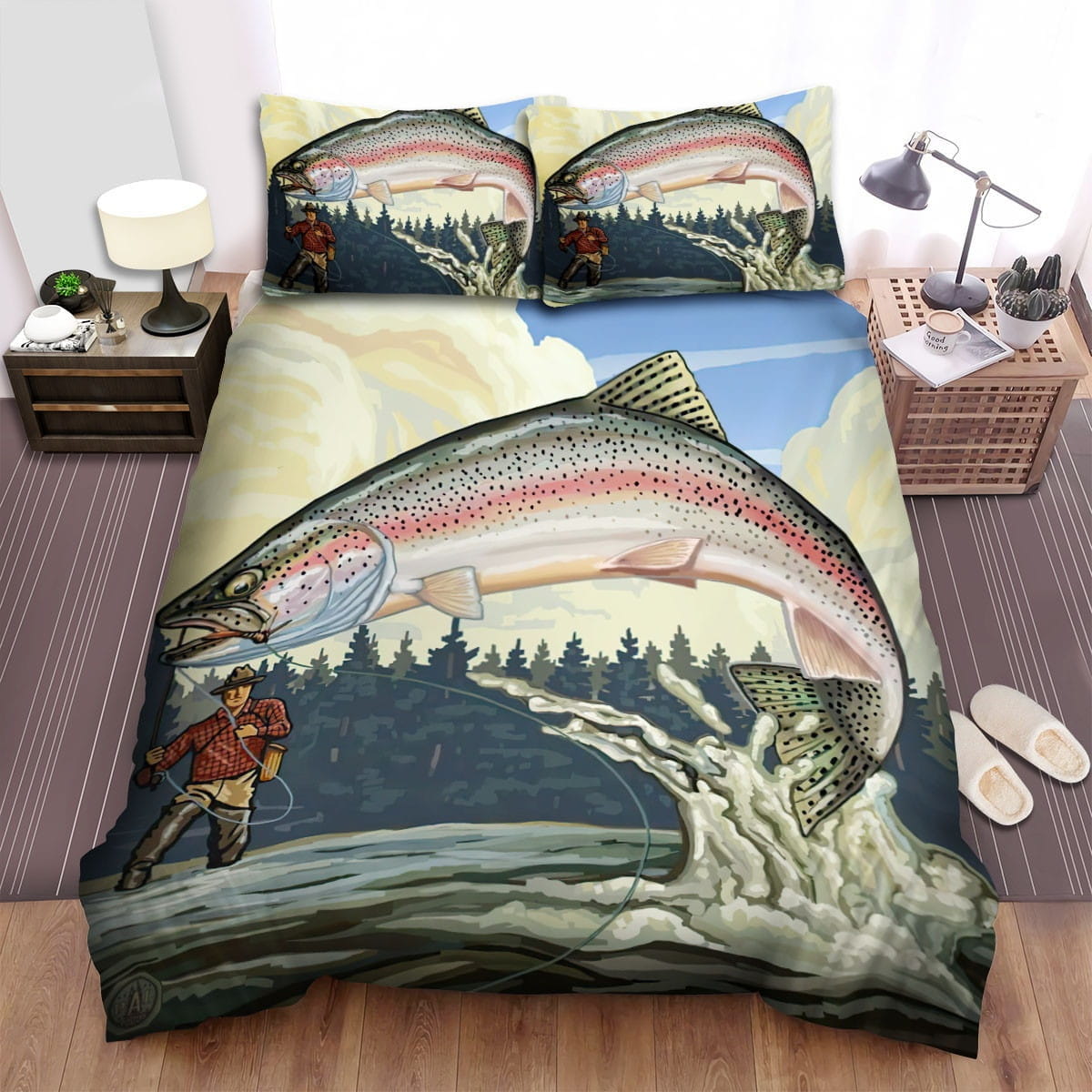 Georgia Lake Lanier Bedding Sets, Flatsheet Gift For Wife, Husband, Besties