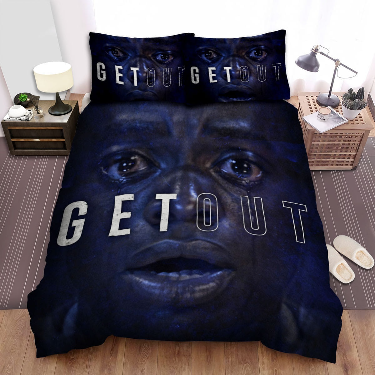 Get Out (I) Movie Poster Bedding Sets, Flatsheet Gift For Wife, Husband, Besties