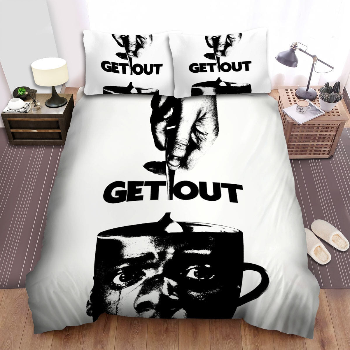 Get Out (I) Movie Poster Bedding Sets Duvet Cover, Flatsheet, Pillowcase For Your Lover