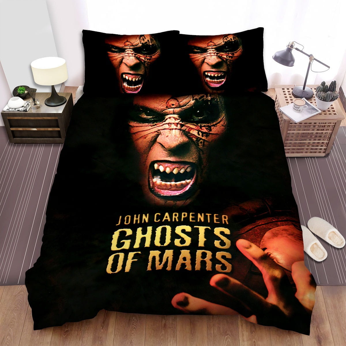 Ghosts Of Mars Monster Bedding Sets, Flatsheet Gift For Wife, Husband, Besties