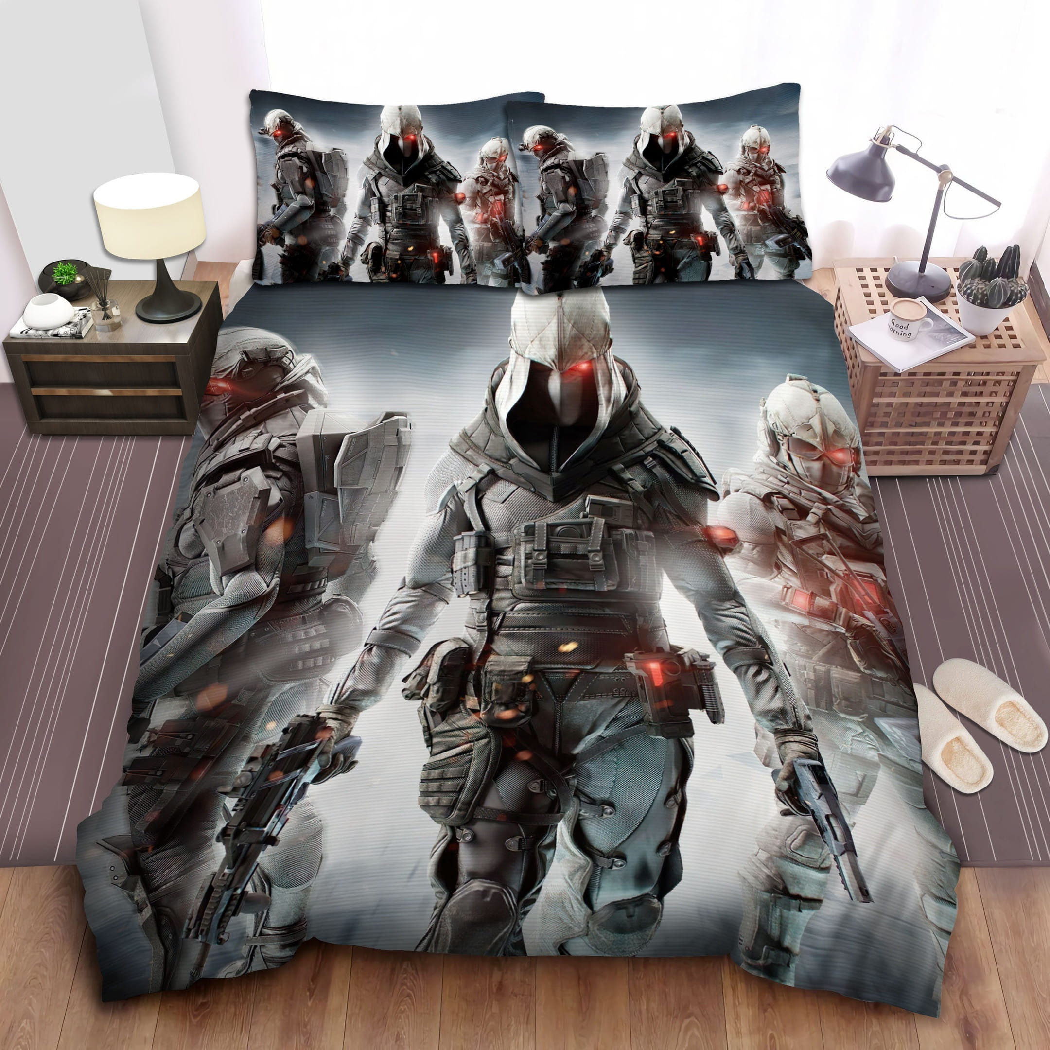 Ghost Recon Phantoms Decorative Bedding Sets with Duvet Cover, Flatsheet, Pillowcases