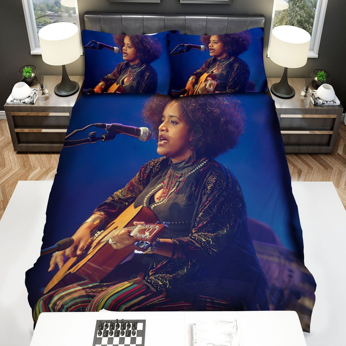 Gigi Photo Bedding Sets, Flatsheet Gift For Christmas, Thanksgiving, Halloween