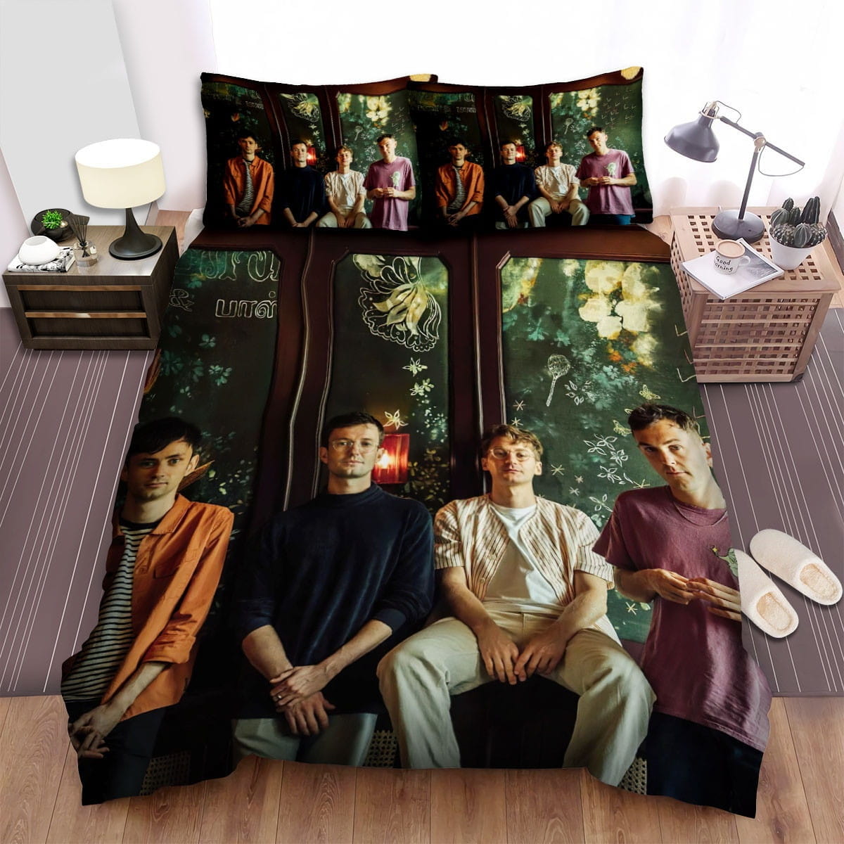 Glass Animals Photo 3 Bedding Set, Gift For Christmas, Birthday, Thanksgiving