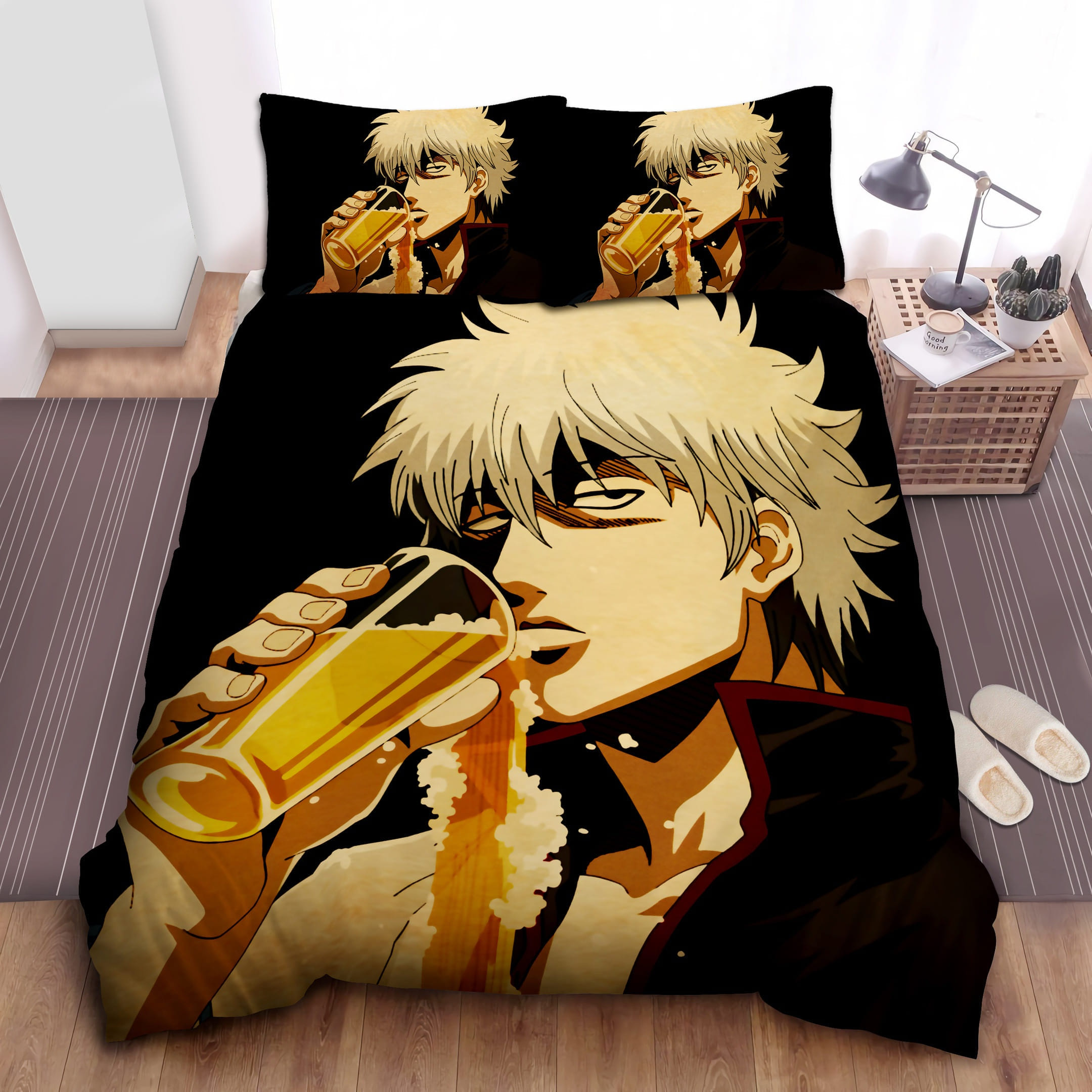 Gin San Drinking Beer Bedding Sets Duvet Cover, Flatsheet, Pillowcases For Every Bedroom