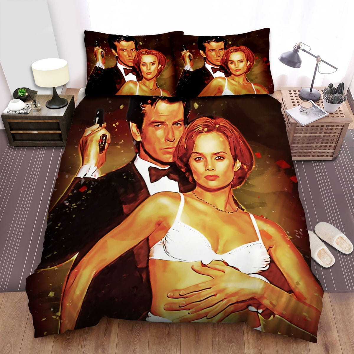 Goldeneye Art Shaping Bedding Sets Duvet Cover, Flatsheet, Pillowcase For Your Lover